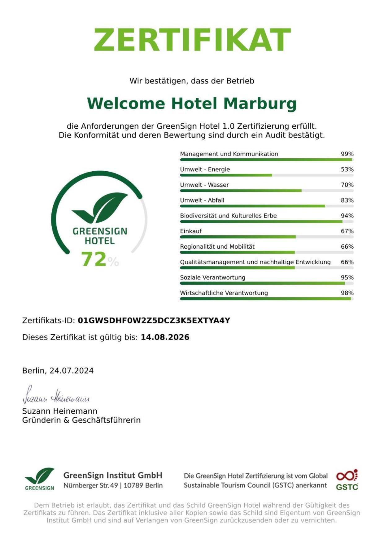 Welcome Hotel Marburg Exterior photo